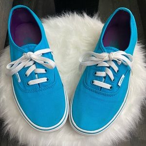 Vans Shoes- Bright Teal Vans Off The Wall Lace Up Unisex Size 7.5 W 6 M